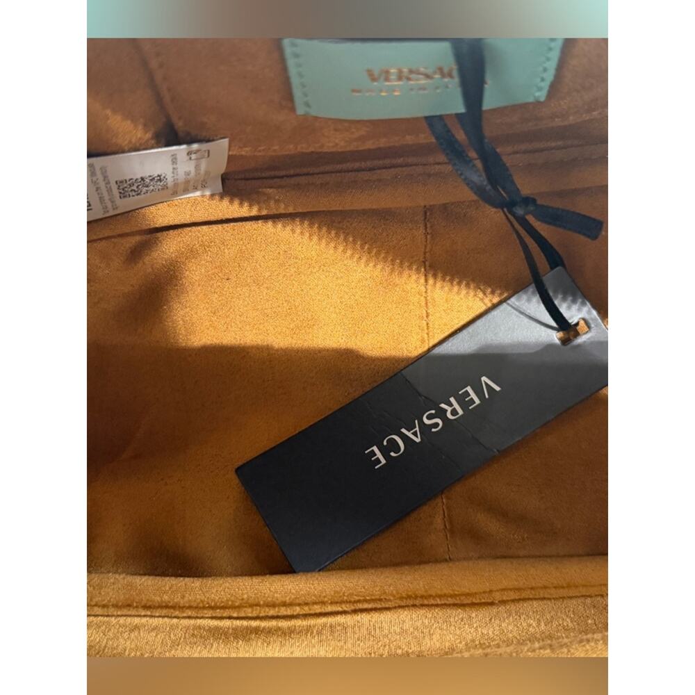 Versace tag shoulder bag leather green NEW - Picture 7 of 8
